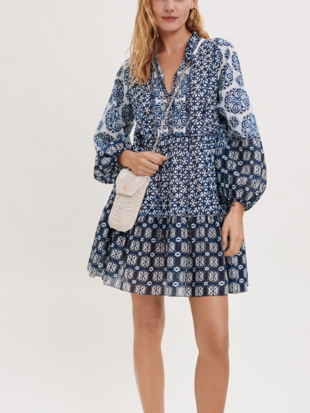 Maje Renzani Dress in Indigo - Picture 2 of 11